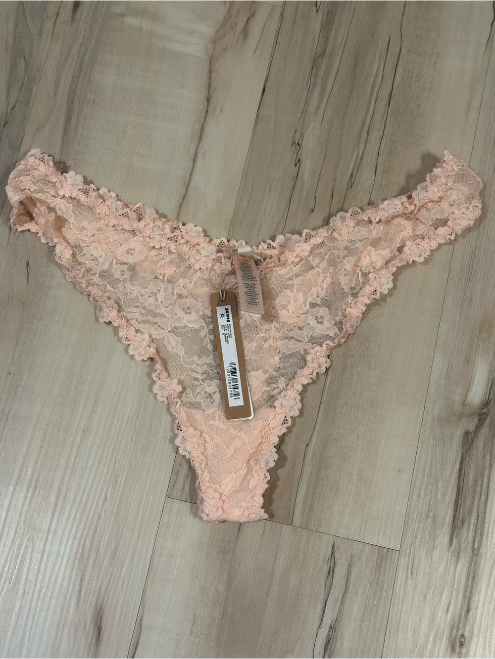 SKIMS Stretch Lace Dipped Bikini Thong NWT